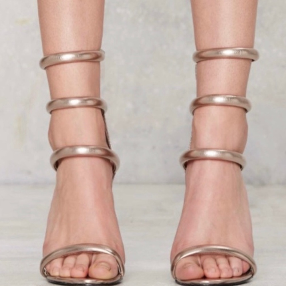 Nasty Gal On A Level - Rose Gold Heels - Picture 2 of 5